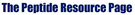 Peptide Resource Page